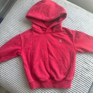 GAP Red Kids Hoodie with Small Embroidered Logo